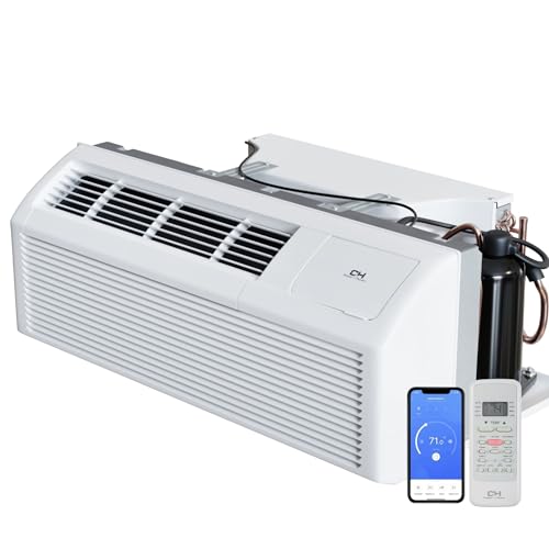 Cooper&Hunter 9,000 BTU PTAC Packaged Terminal Air Conditioner with Heat Pump (R32 Refrigerant) and 3.5 kW Electric Heater Including Wireless Smart Kit, Remote Controller, and a Power Cord