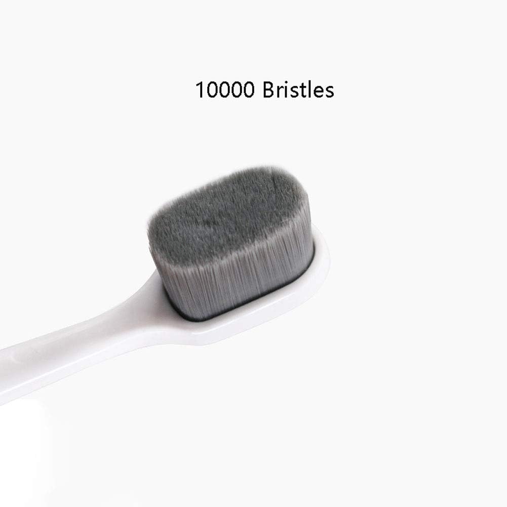 Cura Orale Spazzolino Ultra Morbido per Adulti/Gravidanza/Junior, spazzolino Manuale a Rotazione, spazzolini da Viaggio con 10000 setole Regalo