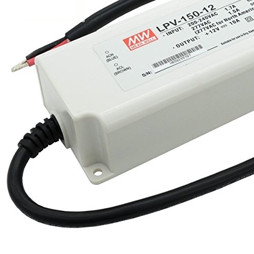 KingLed - MeanWell Netzteil LPV-150-12 Leistung 120W DC 12V IP67 Transformator Mean Well für LED - Code 1473 Cover