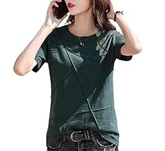 Amazon | [EASTEMPO] tシャツ レディース 半袖 ゆったり 夏 綿100