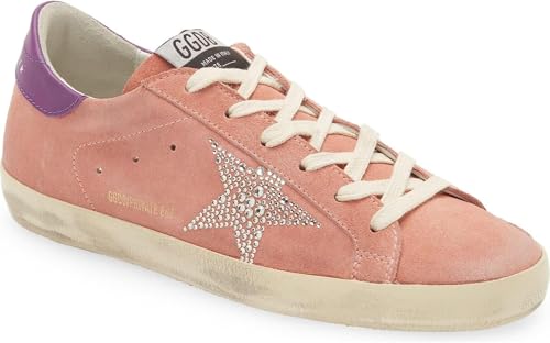 Golden Goose Women's Super Star Pink Suede Leather Sneakers (us_F...