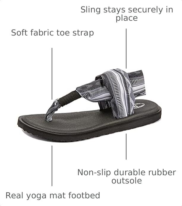Image of Ranberone Women's Yoga Mat Flip Flops Casual Flat Summer Beach Sandals