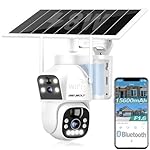 GENBOLT WiFi Solar Cámara Vigilancia Exterior Inal...: 🌞[100% sin Cables y Resistente a la Intemperie] No se requiere ningún cable para este cámara inalámbrica exterior, se puede instalar al aire libre con facilidad que NO NECESITA cable de alimentación o cable ethernet, etc. IP66 fácilmente hace frente ...