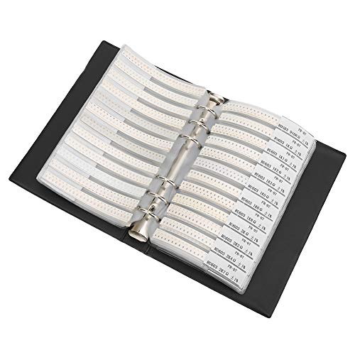 Kit de resistores da série 0603 0603, kit de resistores SMD, livro de amostras preto, 170 tipos, kit