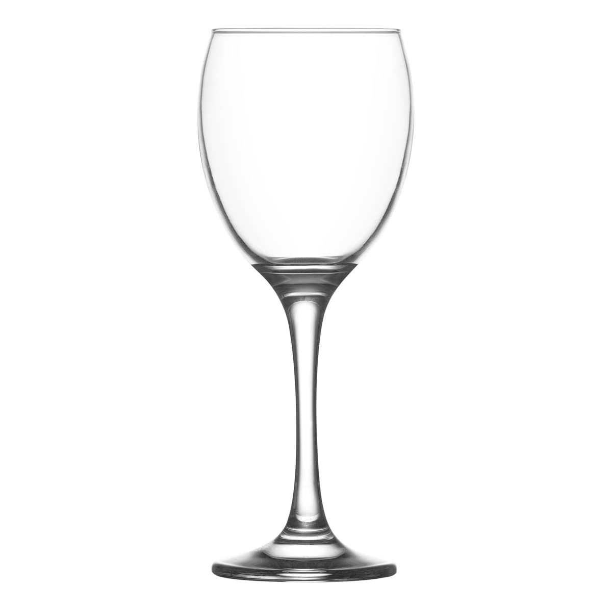 Lav Aqua 6X Clear 340Ml Venue Red Wine Glasses - Large Glass White Rose Long Stem Cocktail Party Drinking Goblet Gift Set - By