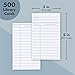 Best Paper Greetings 500 Pack Library Checkout Cards - Vintage-Style Due Date Record Keeping for Book Pockets and Office Supplies Cataloging (White, 3x5 Inches) - Office Supplies