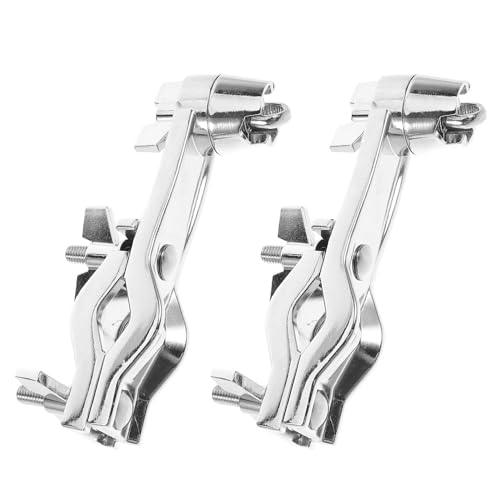 Kit 2 pcs Clamp extensores para batería y percusión miniatura 1