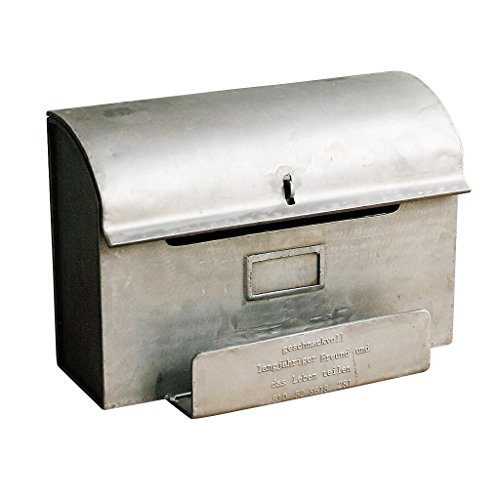 Exclusive Discount 50% Price Time Concept Handcrafted Metal Iron European Antique Style Décor - Mail Box w/ Letter Stand - Home Adornment