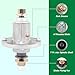 Boeray Lawn Mower Assembly for John Deere D140 Spindle,D100-D160 LA100-LA165 X110 X120 and X140 GY20454,GY20867,GY20962 Oregon 82-359 Raisman 80-12-041 Stens 285-851 TSB 502-0039 with 4 Tapped Bolts