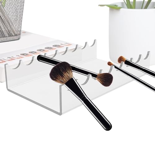 Generisch Kosmetischer Pinselhalter, Kosmetikbürstenlager | Acryl -Make -up -Pinsel Display Ständer,Multifunktionale Pinsel Speicher für Waschtisch, Tisch, Theke, Schlafzimmer,
