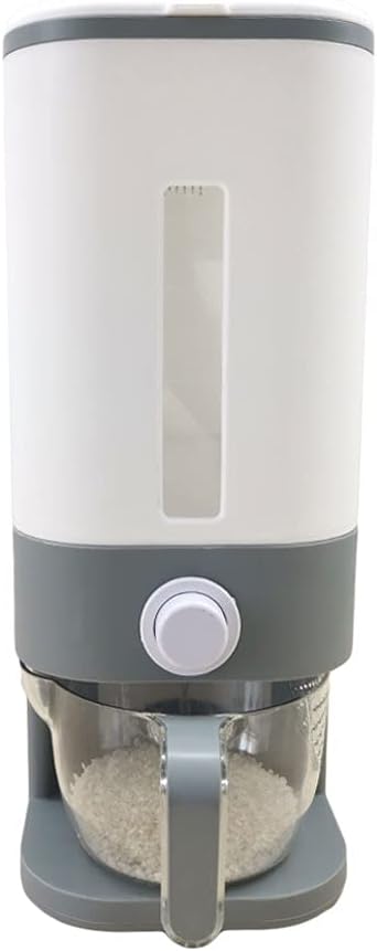 TTYM 23 Lbs Rice Dispenser,Rice Storage Container,Large Dry Food Dispenser with Egg Stoage Box Cereal Dispenser Bucket for Kitchen Soybean Corn: Home & Kitchen