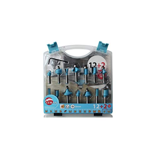 LEMAN S.A DGA40085 Coffret mèches à défoncer Leman 428.700.14