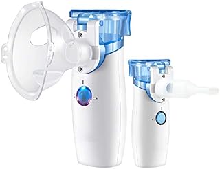 Portable Handheld Nebuliser, Cool Mist Steam Inhaler Mini Nebuliser with Self-Cleaning Mode, Nebuliser