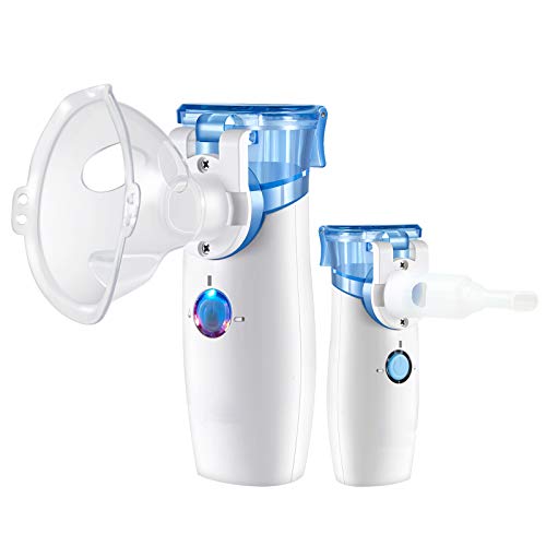 Portable Handheld Nebuliser, Cool Mist Steam Inhaler Mini Nebuliser with Self-Cleaning Mode, Nebuliser