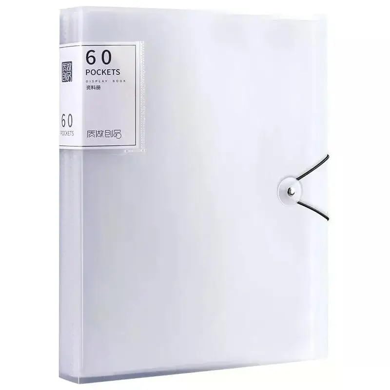 Schnellhefter A4 Farbe Transparent Ordner Dokument Große Kapazität Datei Organizer Score Test PaperHolder Student Datei Datei Fächermappe(Schwarz)