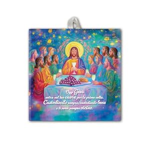 F.Lli Bonella Letztes Abendmahl Keramikfliese 10x10 cm