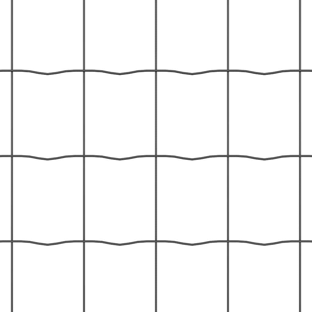 Juego de valla de jardín de 0,8 x 10 m, acero gris, incluye postes y accesorios, diseño moderno, material robusto para perros, jardín, protección visual, balcón y camping