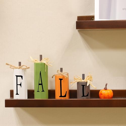 TURNMEON-Fall-Decor-4-Pack-Fall-Wood-Table-Signs-Fall-Decorations-for-Home-Thanksgiving-Autumn-Harvest-Farmhouse-Kitchen-Home-Decor-Tabletop-Blocks-Sign-of-Four-Sizes TURNMEON Fall Decor 4 Pack Fall Wood Table Signs Fall Decorations for Home Thanksgiving Autumn Harvest Farmhouse Kitchen Home Decor Tabletop Blocks Sign of Four Sizes