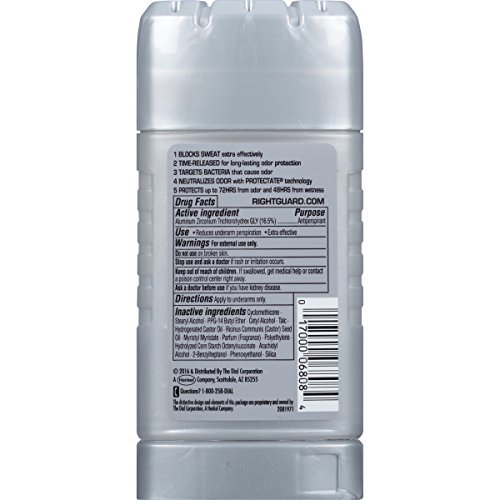 Right Guard Xtreme Defense Antiperspirant Deodorant Invisible Solid Stick, Fresh Blast, 2.6 Ounce , 6 Count (Pack of 1)