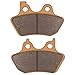 Zinger Brake Pads for Harley Davidson 2000-2007 Electra Glide Ultra Classic Touring FLHTCU-I Road Glide Road King Street Glide Fatboy Dyna Softail Night Train,2 Front&1 Rear Sintered Copper Brake Pad