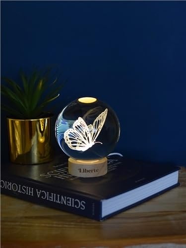 Sphère Lumineuse Liberté Infinie 10 cm Papillon