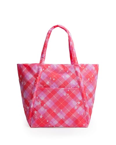 BAGGU Cloud Bag - Pink Star Plaid