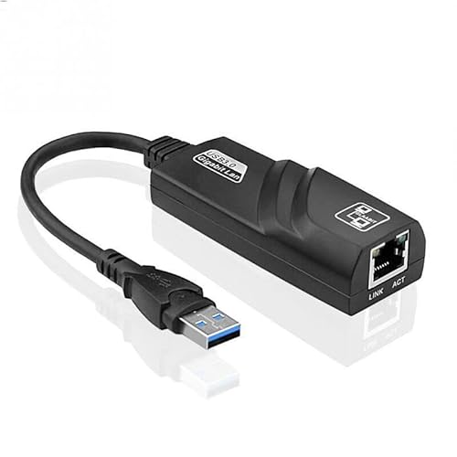Adaptador de Rede Usb 3.0 P/RJ-45, RJ45 Placa de Rede Externa Usb Gigabit 10/100/1000 Mbps - IMBRACO