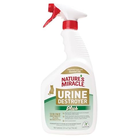 Nature's Miracle Urine Destroyer Plus for Cats, Enzymatic Formula for Severe Cat Urine Stains, 32 oz Cover