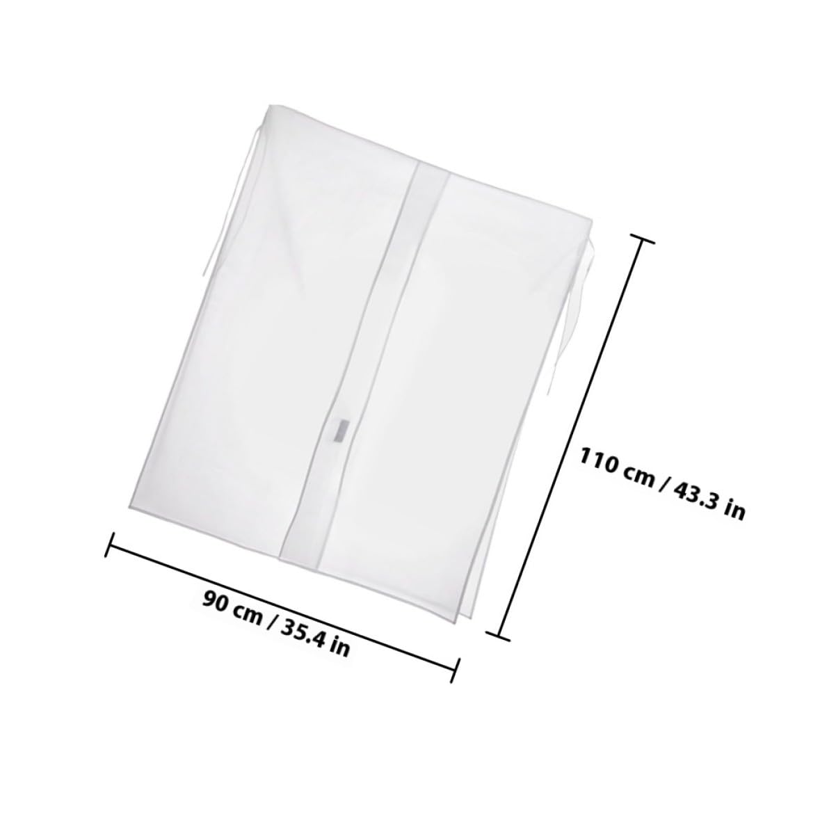 2 piezas Protector para Ropa Funda para Armario para Perchero Bolsa de Almacenamiento Resistente al Polvo para Prendas para Dormitorio y Balcón