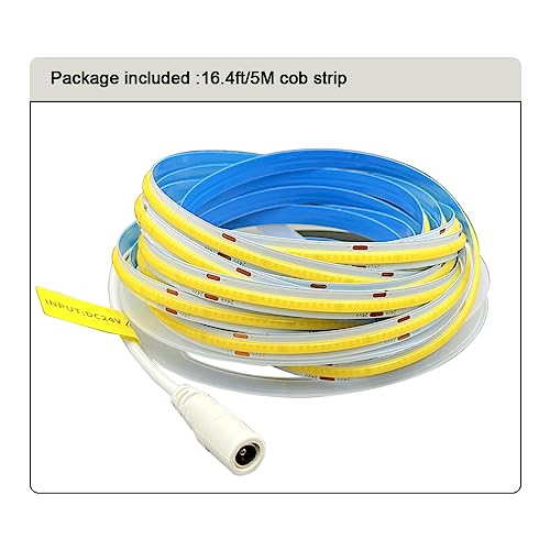 Tira LED COB HAMRVL 6000K 5m 480 leds/m DC24V miniatura 6