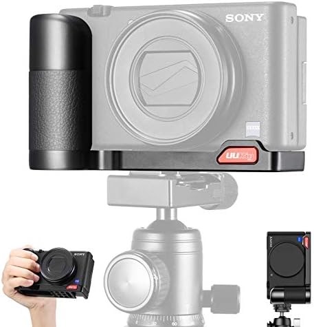 ZV-1 Camera Handle Grip Bracket for Sony ZV-1 Camera, Support Vertical Tripod Mount YouTube Video Shooting ZV1 Vlogging Accessories, w Base Microphone/Fill Light Extension Cold Shoe Mount