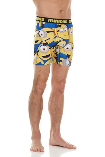 Minions Men's Boxer Briefs - No Fly, Anti-Chafing Stitching, Comfort Shaped/Cotton Lined Crotch4