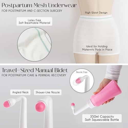 Sweet Jojo Designs C Section, Postpartum and Breastfeeding Recovery Kit Essentials Set Pregnancy Must Haves Gifts After Birth4