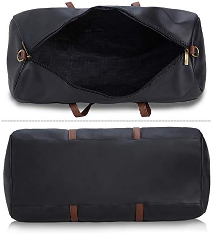 Simon Spencer Black Handmade Faux Leather Ringmaster Travel Duffel Bag 6 Simon Spencer Black Handmade Faux Leather Ringmaster Travel Duffel Bag