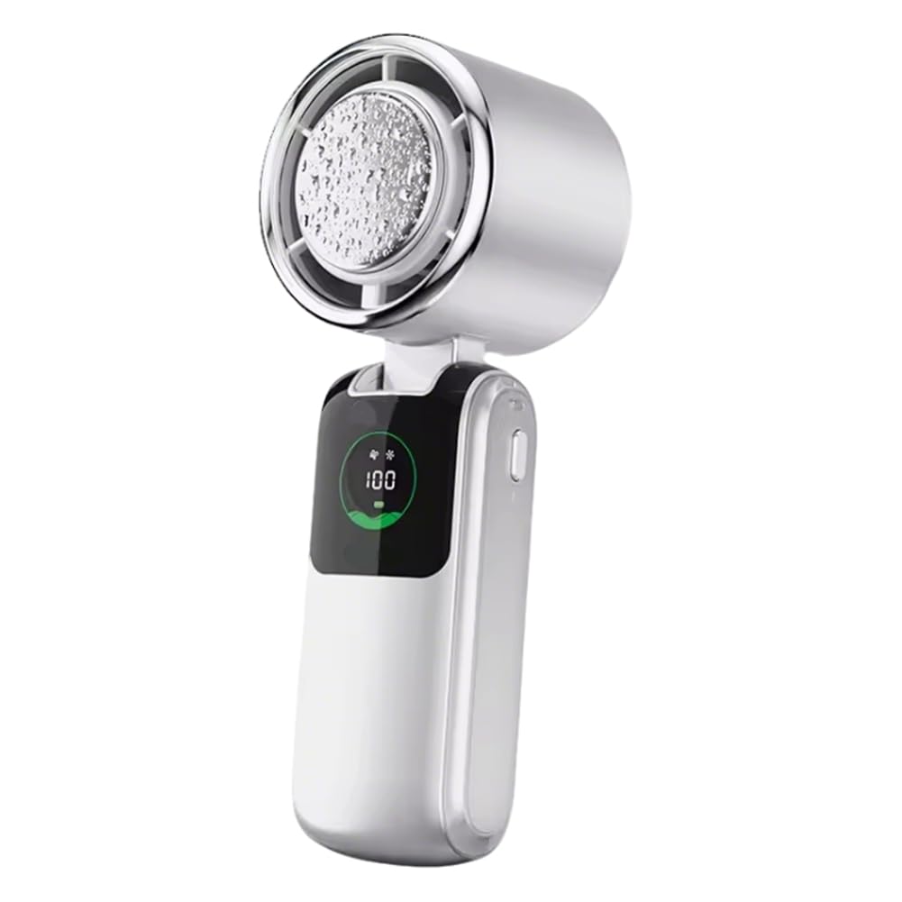 Ventilador de mano recargable mini y portátil con velocidad ajustable para colgar en el cuello