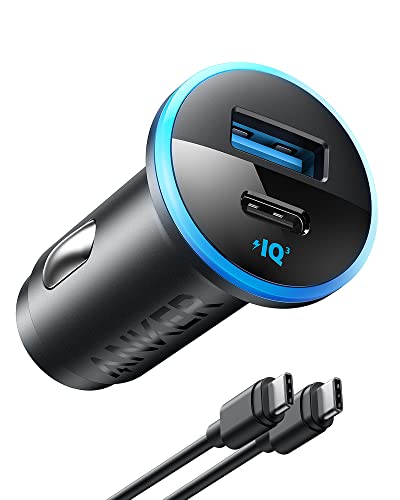 Anker USB C Car Charger, 40W Dual Port, Fast Charging, PowerIQ 3.0