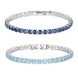 FÁCIL DE LLEVAR: La elegancia y la sencilla versatilidad de esta pulsera la convierten en un accesorio elegante para cualquier atuendo, así como un accesorio glamuroso para las ocasiones más formales. Cuando no lo use, póngalo en la bolsa de joyería que le enviamos
