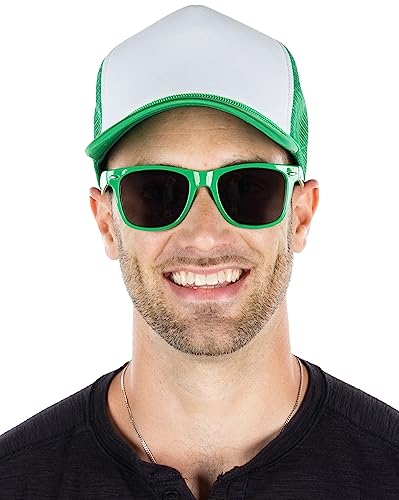 Image of Funky Junque Foam Trucker Hat, Trucker Hats for Women & Men - Blank Adjustable Snapback Mesh Back Baseball Cap