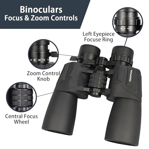 Binoculares Zoom 10-30x50 Alta Potencia para Adultos miniatura 6