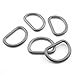 Hund und günstig Kaufen-Ganzoo D - Ring aus Stahl, 5er Set, DIY Hunde-Leine/Hunde-Halsband, nichtrostend, Ideal mit Paracord 550, ohne Schweißnaht, Farbe: silber