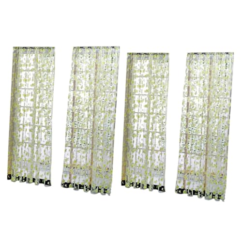 ABOOFAN 2 Piezas Cortinas para Sala Gasa De Ventana Cortinas para Puerta Corrediza De Vidrio Cortinas y Cortinas Puerta De Cristal Visillo