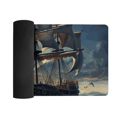 Protector de escritorio Nautical Sailboat grande impermeable miniatura 3