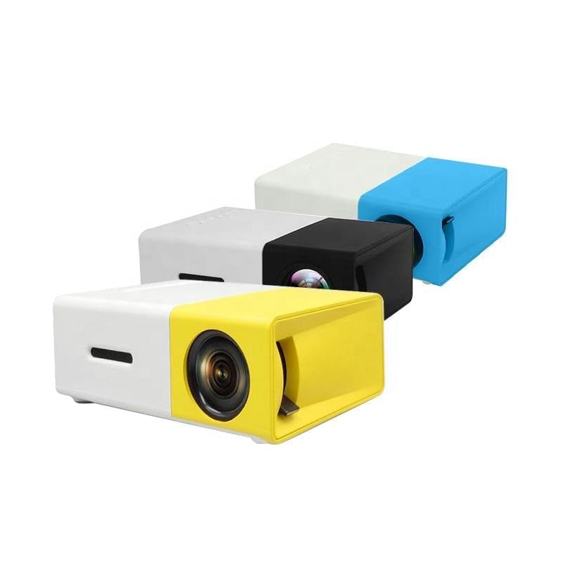 Image of ZoTronico LED Portable Mini Projector HD Resolution 1080 Pixel Full HD Support with Remote & HDMI Cable (White Yellow with Accessories)
