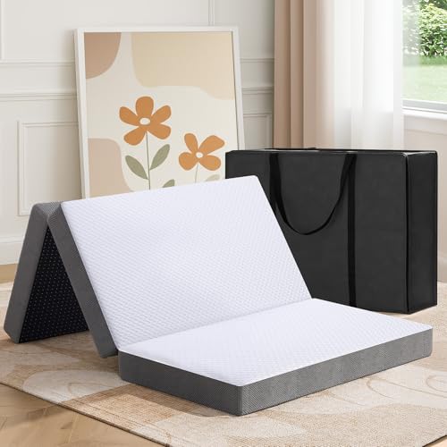 MASVIS Trifold Mattress Queen 6 Inch Memory Foam