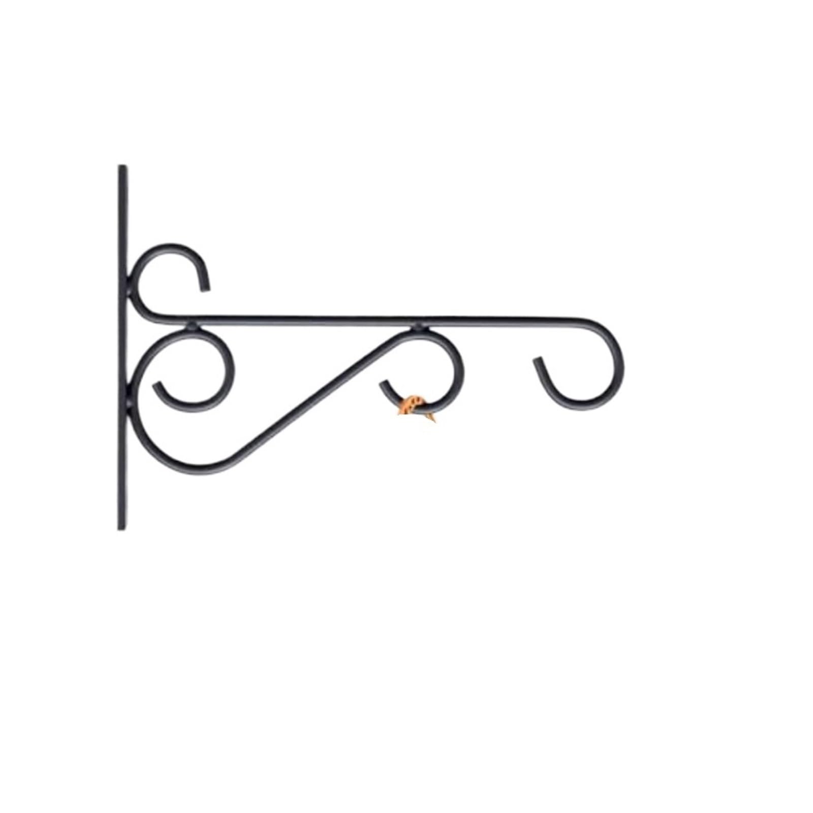 HUWOYG 2 Pack Plant Hanger Hook Hangers Outdoor Indoor Heavy Duty Hanging Basket Hooks Wall for Fence Lantern Bird for Plants