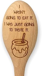 "I Wasn't Going to Eat It" Winnie The Pooh Inspired Novelty Engraved Wooden Spoon Baking Gift