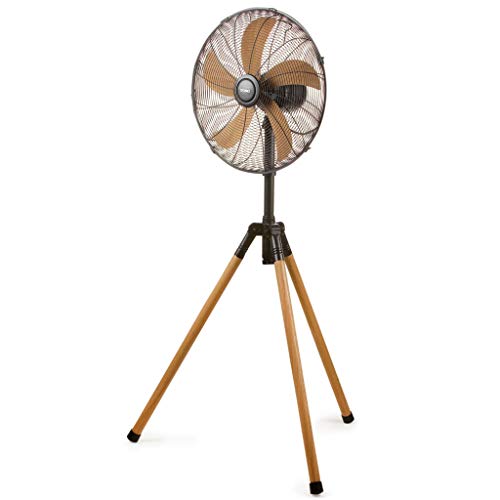 Domo Vloerventilator 50 W 45 cm beige en zwart