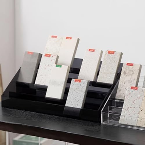 Présentoir acrylique noir 40cm pour organiser vos échantillons