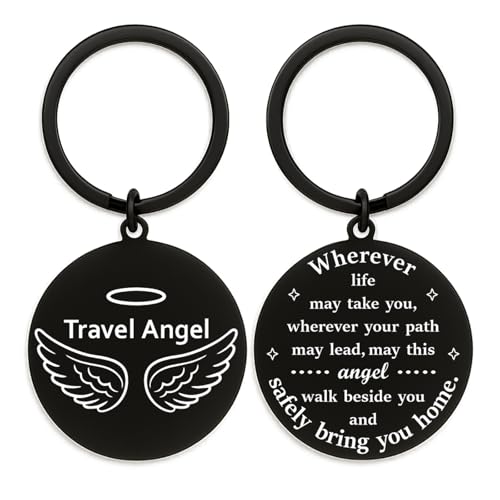 Hewonnn Angel Keychain for Travel - Guardian Angel Travel Gift