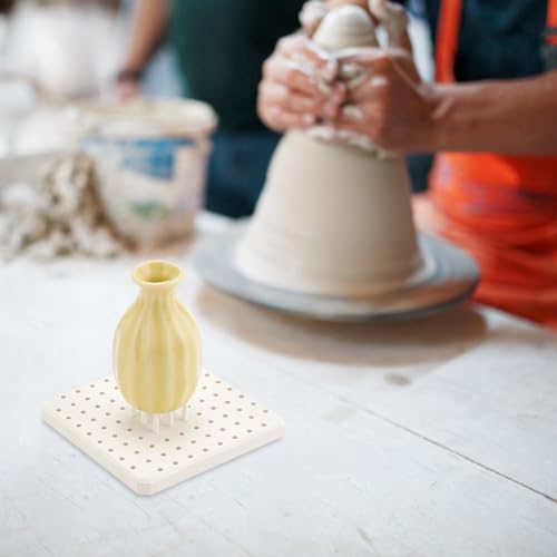 WEBEEDY 71 Pieces Pottery Kiln Support Nails Firing Mat High Temperature Refractory Kiln Shelves Cone Moveable Nails Support Furniture Clay Ceramic Pottery Tools for Firing Kiln Stilts - Image 4